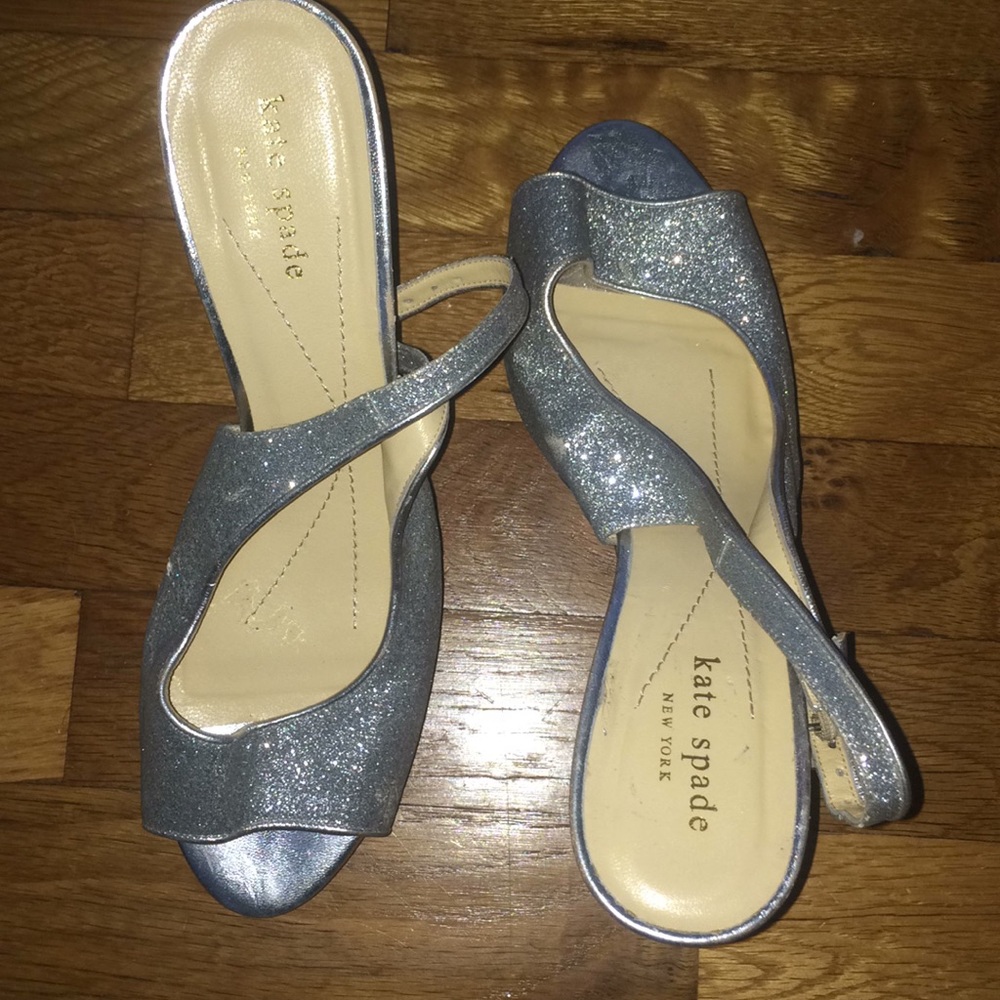 KATE SPADE women’s sparkly, strapped heels size 8 - Picture 2 of 7